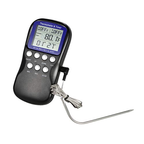 BESTONZON Probe Kitchen Food Digital Thermometer Alarm Multi Function No Battery Included
