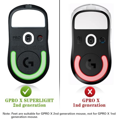 Juegos de mouseskates rosa con ajuste preciso para ratón Logitech Superlight 2 5