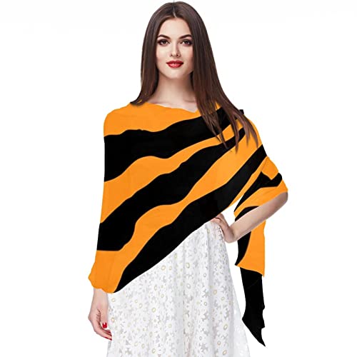 Foulard en mousseline de soie femme écharpe imprimée neige