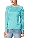 baleaf Women's Long Sleeve Hiking Shirts UPF 50+ Uv Protection SPF Fishing Tops Lightweight Quick Dry Rash Guard Swimwear Outdoor Clothes Blue Size XS