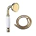 Produktbild Skybath Handbrause, traditioneller viktorianischer Stil, goldfarben, 150 cm langer Schlauch