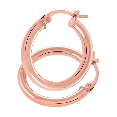 Preisvergleich Produktbild Citerna Damen-Ohrringe Creolen 9 Karat 375 Rotgold UER085R