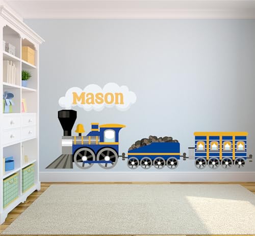 Vinilo decorativo tren personalizado para pared miniatura 4