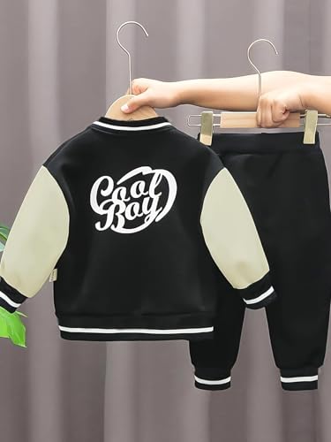 Autumn Long Sleeved Baseball Suit 3pcs Sets Toddler Spring Clothes Fashionable Childrens Baseball Clothing Sets4