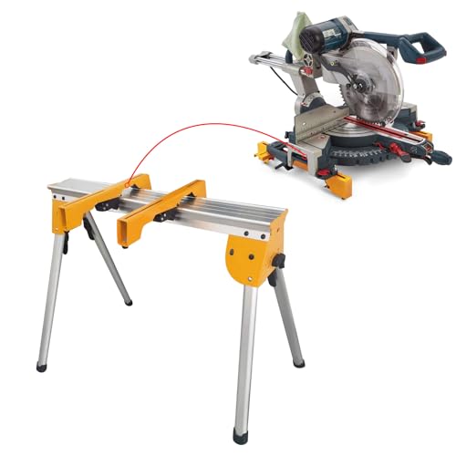 Gabasinover Professional Heavy-Duty Adjustable Miter saw stand-Secure and Portable Workstation all of Brands of Diagonal Saws DWX725B - Thumbnail 6