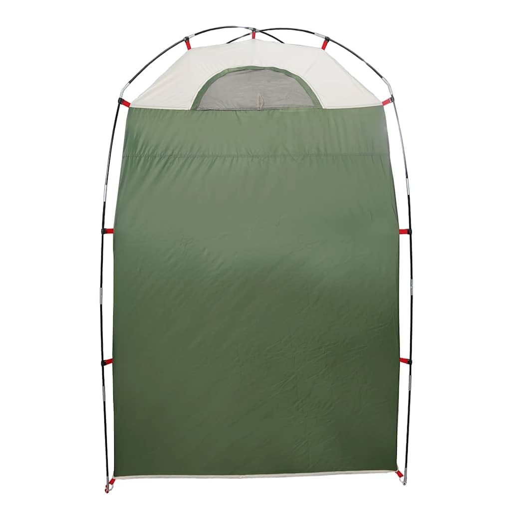 Portable Camping Shower Tent, 140x140x213 cm | Foldable privacy shelter with door, window, and carrying bag for outdoor toilet, dressing, and locker room use.