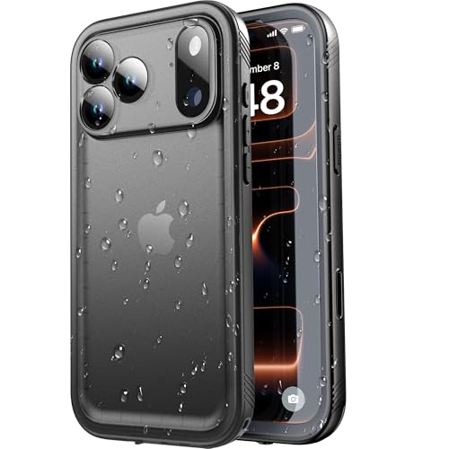 SPORTLINK for iPhone 17 Pro Max Case IP68 Waterproof Military Protective Full Body Heavy Duty Shockproof 360 Sealed Dustproof with Camera Screen Protector Phone Cover for iPhone 17 Pro Max 6.9 Black