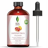 SVA Organics Grapefruit Pink Oil with Dropper- 118 ml (4 fl. oz.) 100% Pure, Natural and Therapeutic...