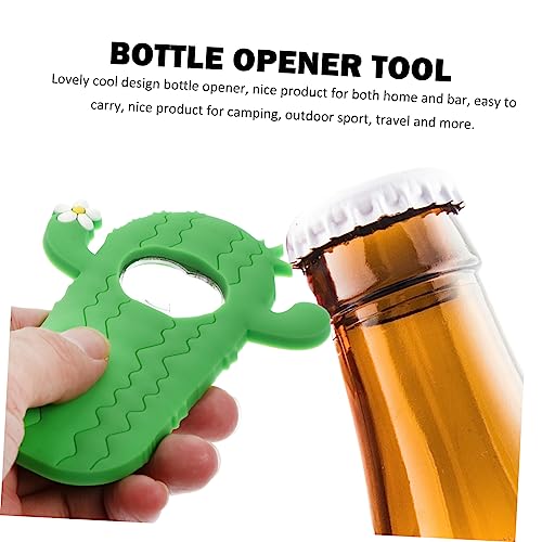 Joli e-bouchon décapsuleur cactus magnétique au design vert original - 6