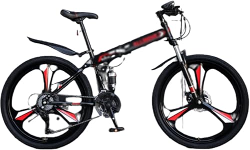 Bicicleta De Montaña Plegable De 1 Palabra Mango Cuadro De Acero Al Carbono Freno De Doble Disco Bicicleta De Cross Country De Velocidad Variable Unisex