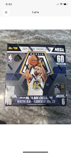 2024–25 Panini Mosaic Basketball Mega Box – Official NBA Trading Cards – Includes Exclusive Reactive Parallels & Inserts – Collect Top Rookies, Stars & Legends