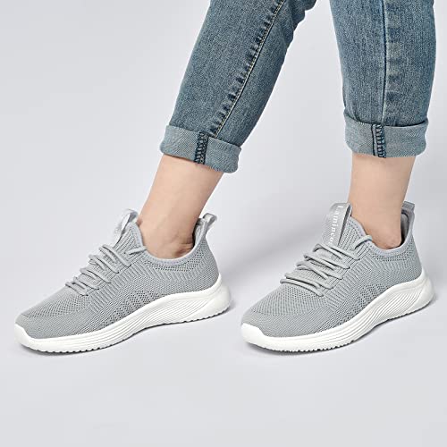Image of Lamincoa Womens Slip On Walking Shoes Non Slip Casual Road Running Lightweight Mesh Fashion Sneakers for Gym Travel Workout