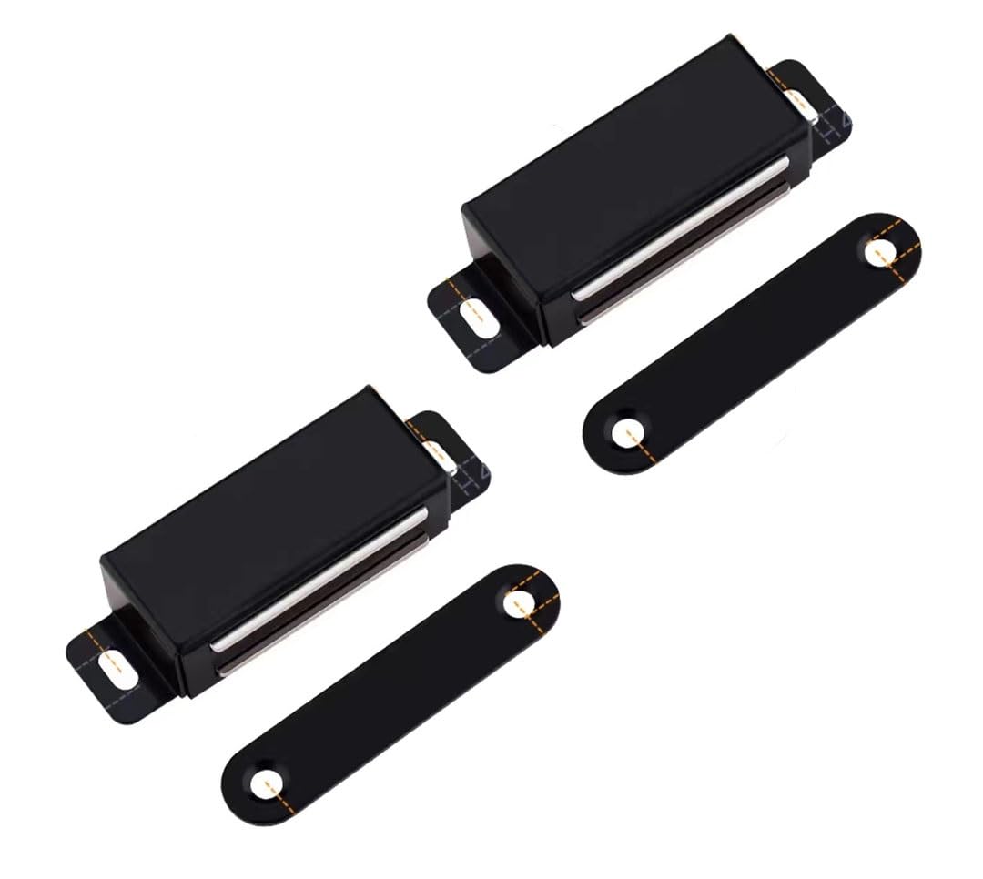 Tpdrkowjx H Door Catc, Pus Opener,Cupboard Latc,2 Pack Magnetic Catches Latches,Cabinet Magnets Rv For Wardrobe Room Kitchen (Color : A, Size L)(,L)