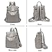 Imagen de PORRASSO Moda Mochila Mujer Bolso de Hombro Muchacha Impermeable Daypack Universidad Bolso Escolar Cuero Trabajo Viaje Mochila Marrón