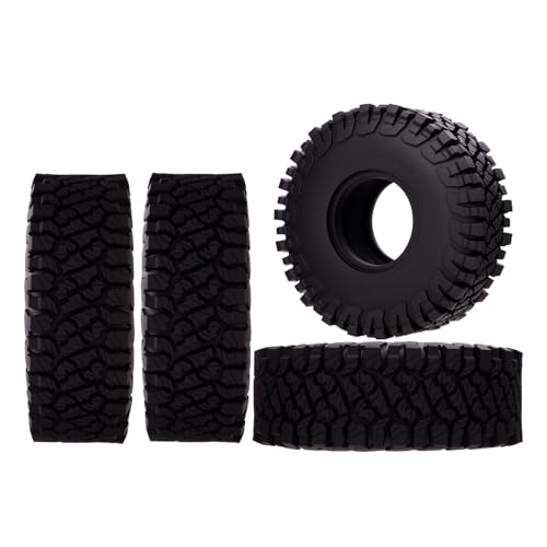 Mesimsple New Decorative Pattern 1.9 Inch Rubber Tire for Redcat Axial HSP HPI 1/10 Gen 7 Gen8 Pro SCX10 Pro II III TRX4 D90 VS4-10 Series Upgrades Part