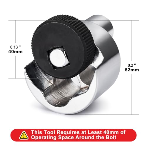 Spurtar Stud Remover Fit 1/4" to 3/4" (6 to 19mm) Bolt Extractor Nut Splitter with Knurled Roller and Cam Lock, Stud Extractor Tool for Broken Bolt Remover or Seized Nuts, Grip Damaged Screws by Spurtar - Image 6