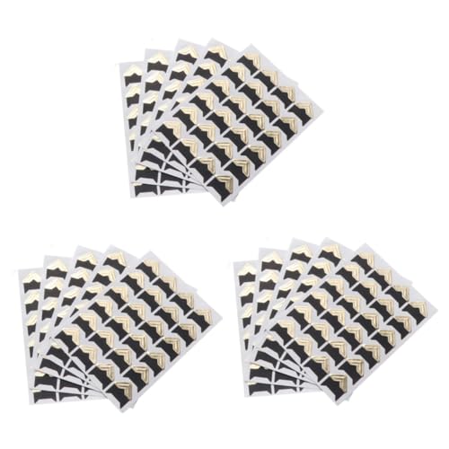 HAPINARY 3sets Photo Corner Stickers Set of Paper Stickers for DIY Scrapbooking Frame Decor for Album 15sheets*3