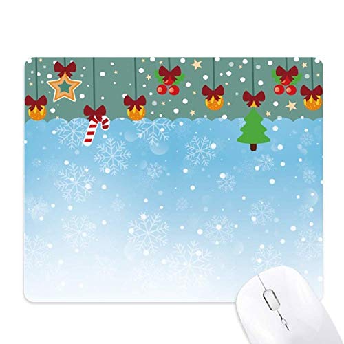Tapis de souris caoutchouc bleu ciel flocon pour stopper les glissements