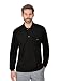 Produktbild Trigema Herren Langarm Poloshirt, Schwarz (Schwar), XL