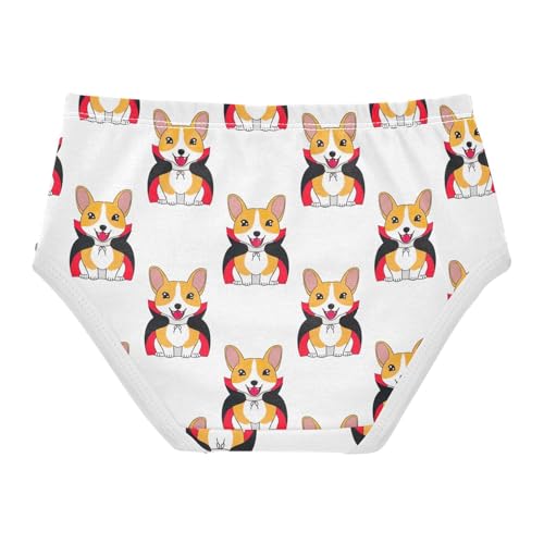 Joisal Pattern Toddler Underwear Floral 2t Cotton Girl Panties Cute Cute Dogs White Cartoon Briefs Girls Undies2