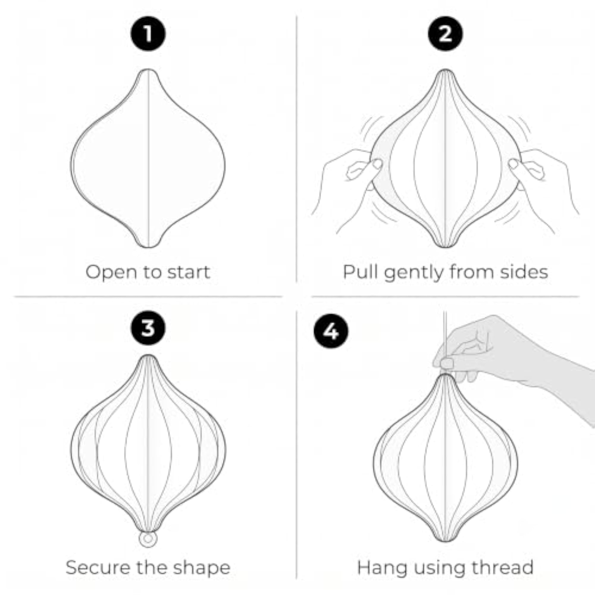 Paper Modak Hanging Decor for Festive Diwali Decoration