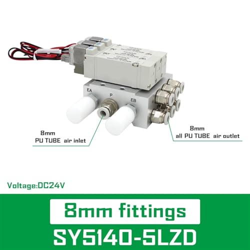 Vanne de commande SY5140-5LZD 8mm électrovanne pneumatique pour cylindre - 3