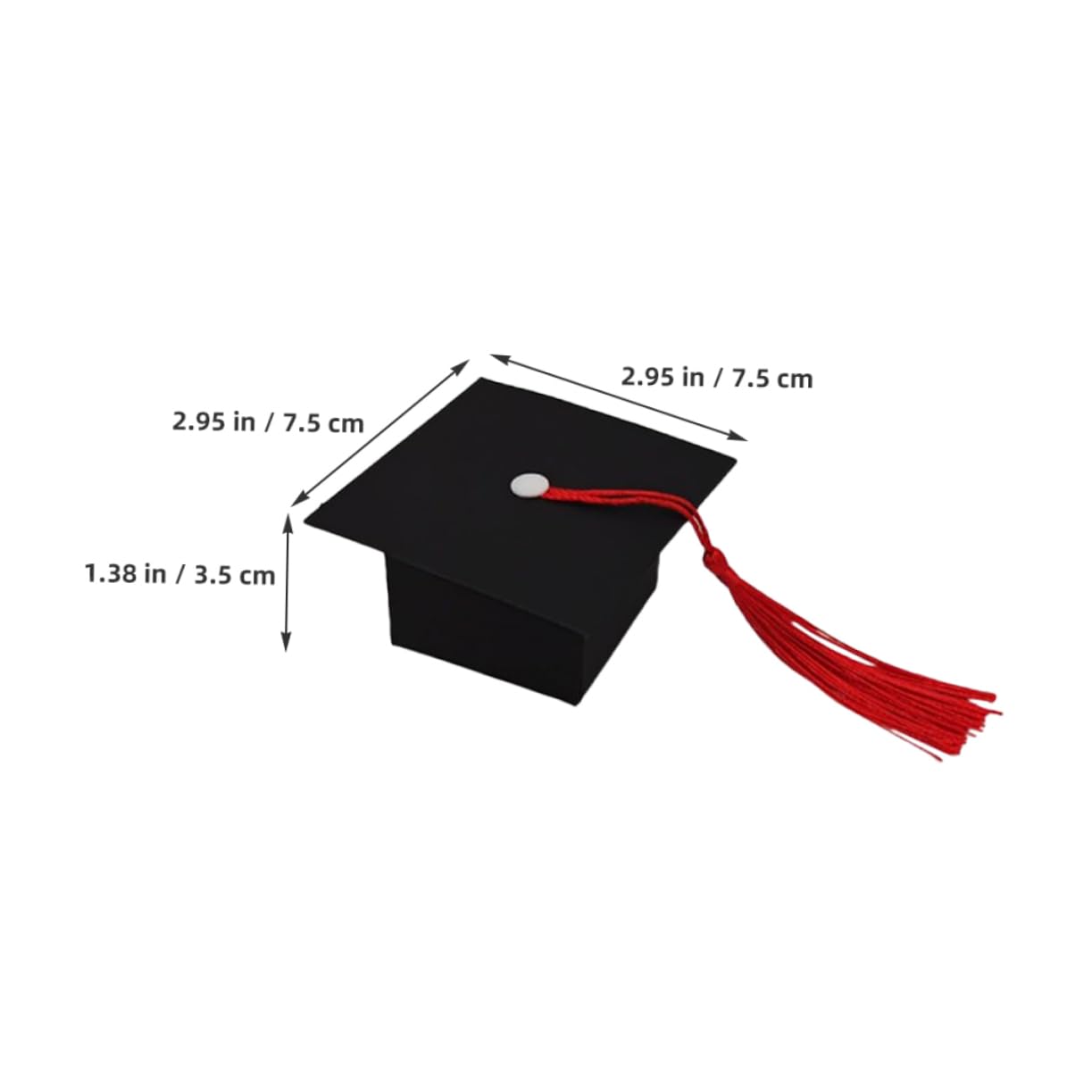 Alipis 150 Stck. Graduation Candy Box mit Tassel Dekorative Abschluss Geschenkschachteln in Schwarzem Doktorhut Design Vielseitig als Partydekoration und Süßigkeitenhalter für