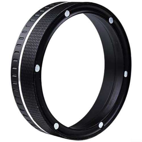 Gdfnmogo Dosificador de café de aleación de aluminio para anillo para máquinas de café espresso, embudo magnético antiderrames, estilo italiano, compatible con portafiltros de 51 mm/54 mm/58 mm (54 mm