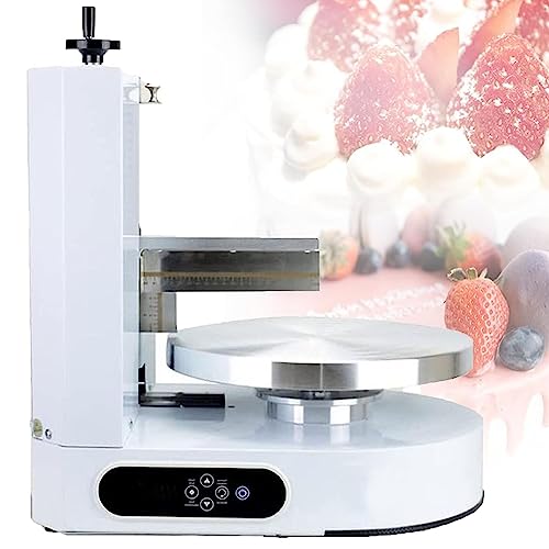 Máquina automática de alisado de pasteles para hornear profesionales, herramienta de revestimiento de crema de acero inoxidable para un acabado perfecto de pasteles