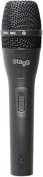 Stagg SDM80 Professional Cardioid Dynamic Microphone, 3-Pin XLR Connection, Vocal and Instrumental Microphone