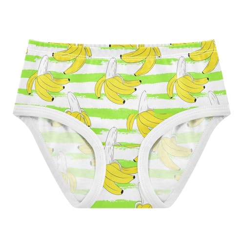 Joisal Yellow Bananas White Lime Green Cute Panties Girl Toddler Underwear Floral Cotton Aesthetic Briefs Kids Undies 2t