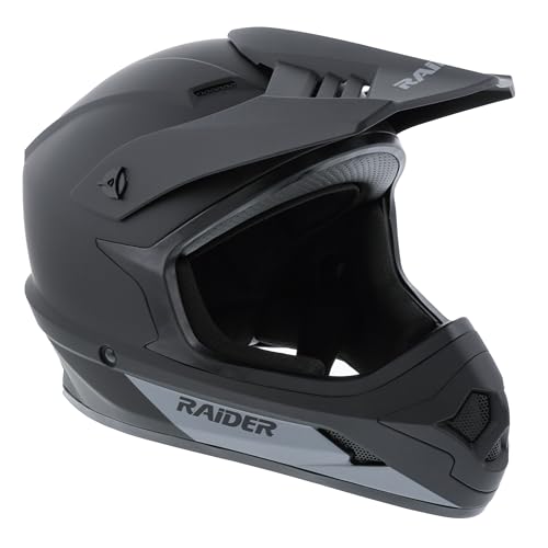Raider Z8 Unisex-Adult Off-Road MX Helmet (Black, Medium)