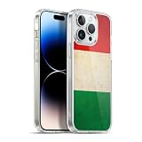 Head Case Designs Italy Italian Italia Calcio Bandiere Vintage Custodia in Gel [Protezione di Grado Militare] Compatibile con Apple iPhone 13 PRO Max E Compatibile con MagSafe