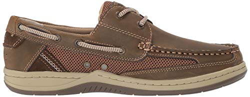 Margaritaville mens Anchor Lace Boat Shoe, Brown, 10.5 US