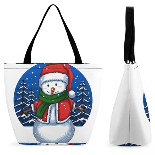 Sac de shopping bonhomme de neige pour femme grand cabas