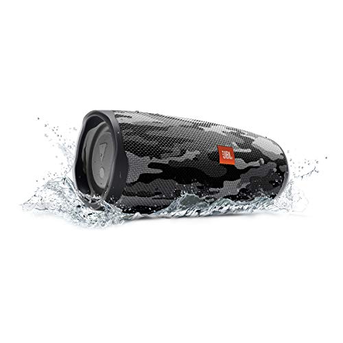 Image of JBL Charge 4 Portable Waterproof Bluetooth Speaker - Black Camo (Renewed)