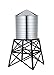 Produktbild Alessi DL02 B Water Tower Behälter - Edelstahl 18/10 glänzend poliert mit Aufsatz - Stahl, epoxidharzlackiert, schwarz.
