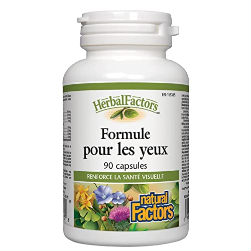 Natural Factors - Herbalfactors Eye Factors With 2Mg Lutein, Supports Healthy Eye Function, 90 Capsules #TOP2