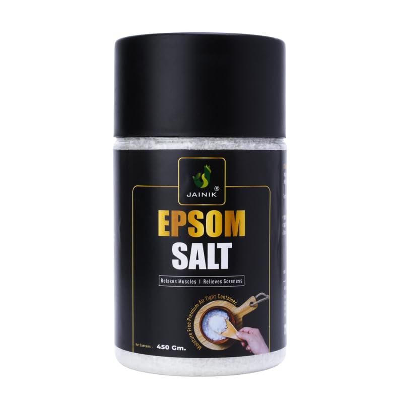 Epsom Salt For Muscle Relief, Relieves Aches Pain | Bath salt for Relaxation | Refreshing Body | Joint Soreness and Tired Muscles | No Color Added 450gm-image-14