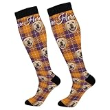 Absorben Sudor Calcetines Senderismo Perro A Cuadros Naranja Y Azul Marino Calcetines Adulto Respirable Calcetines De Deporte Unisex Calcetines De Trekking Para Montañismo Ciclismo Hombres