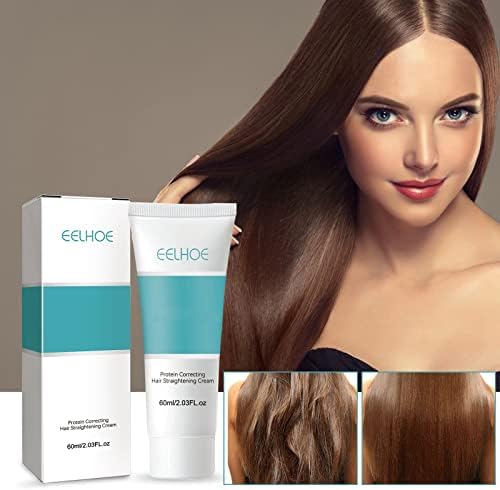 Professional Hair Straightening Cream,Hair Gloss and Silk,Hair Straightening Treatment,Hair Protein Correcting,Permanent Hair Straightening,Hair Cream for Women