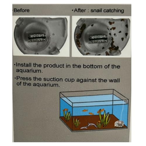 Image of TUNAI Dophin MC111 Snail Catcher for Aquarium Fish Tank | Innovative Design | Capture and Remove Unwanted Snails | Ideal for Saltwater and Freshwater Aquariums | (Original from Store)