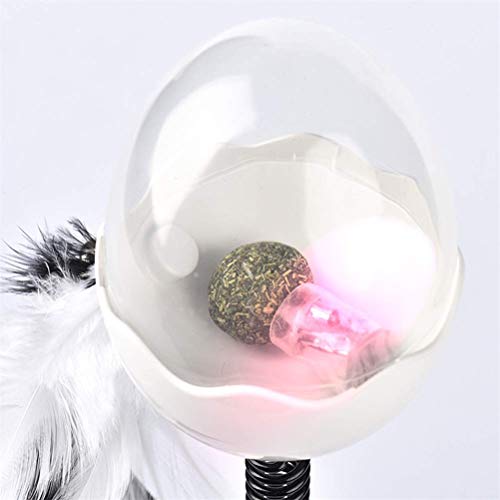 Conteneur de nourriture pour chat interactif rose au design moderne