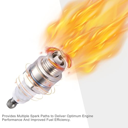 Laitejituan 2 Stücke L8RTC Zündkerzen Universelle Zündkerze für 2-Takt-Motor Rasenmäher Zündkerzen Ersatzteil für Rasenmäher Kettensäge Pinselschneider Garten Strimmer Trimmer