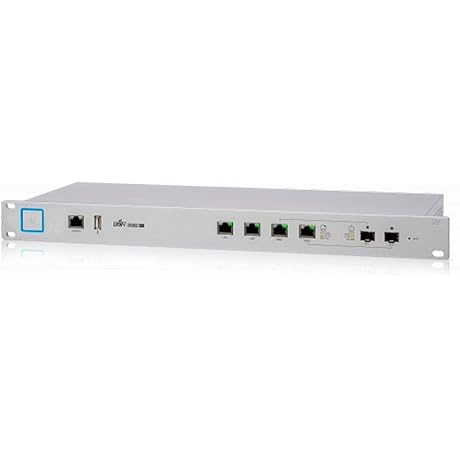 UniFi Security Gateway Pro 4 [Enterprise Router with Gigabit Ethernet 2 Combination SFP/RJ-45 Ports]