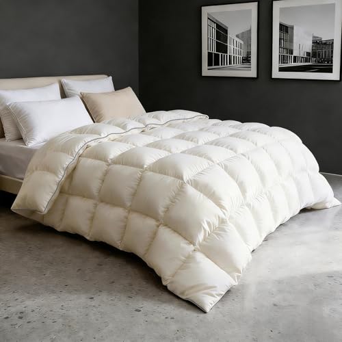 Organic Cotton Goose Down Comforter Queen (All-Season)
