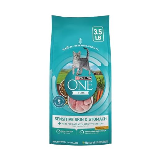 Purina ONE Sensitive Skin and Stomach Dry Cat Food 3.5 lb Bag