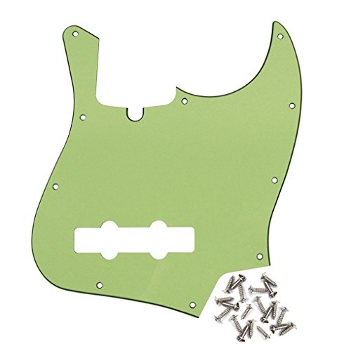 IKN 10 trous Jazz Bass Pickguard 3Ply Scratchplate pour American/Mexicain Standard Fender Jazz Bass 4 Cordes Modèle… - Les Beatles, Paul McCartney, John Lennon, RIngo Starr, George Harrison IKN 10 trous Jazz Bass Pickguard 3Ply Scratchplate pour American/Mexicain Standard Fender Jazz Bass 4 Cordes Modèle…