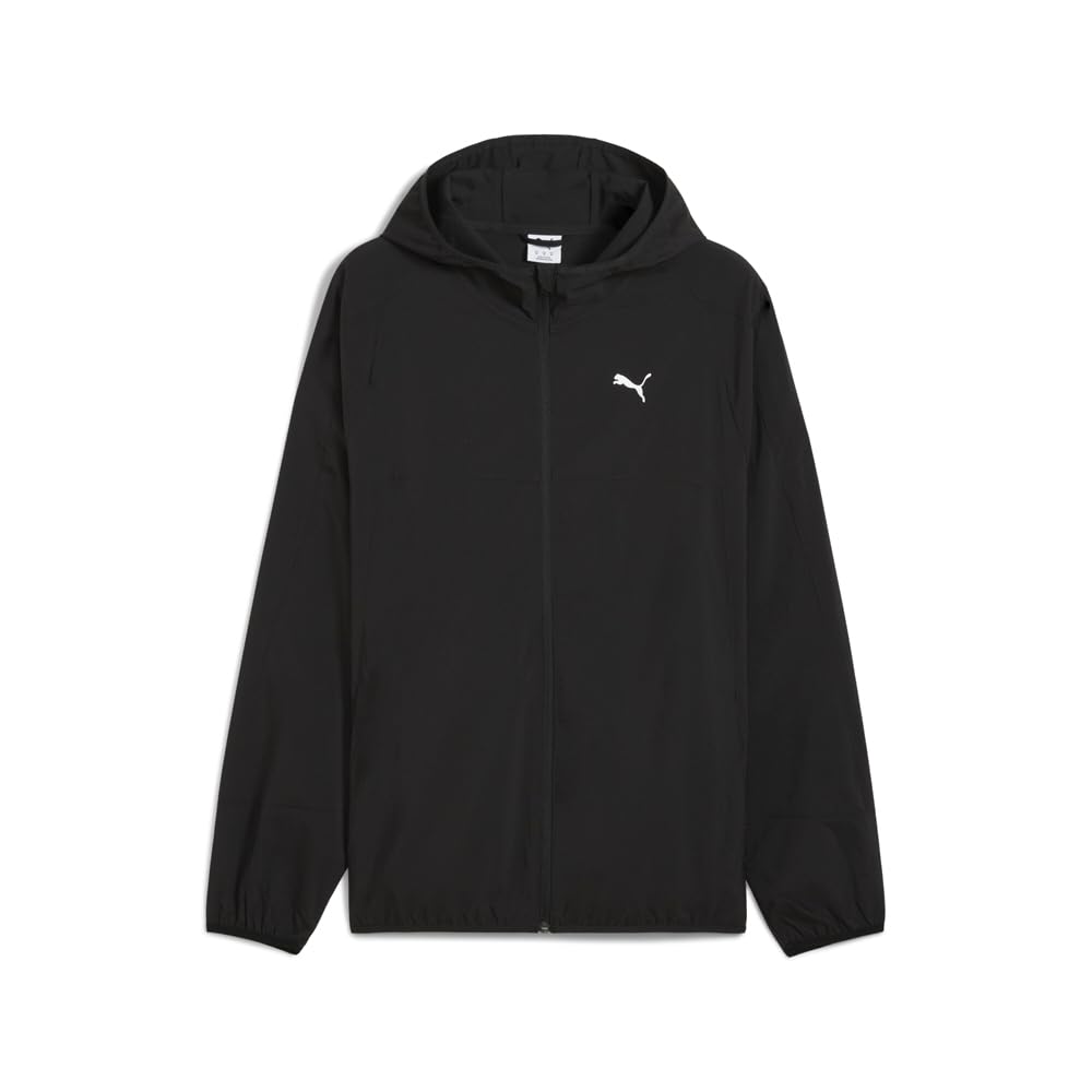 Mens Train All Day Tech Woven Jacket Athletic Outerwear Casual - Black