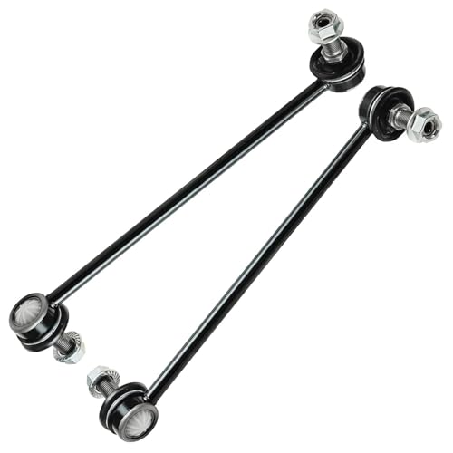 Image of Detroit Axle - Front Struts Kit for Hyundai 2001-2006 Santa Fe [2.4L, 2.7L] 2 Struts Coil Spring 4 Outer Inner Tie Rods 2 Sway Bar Links 2 Boots 2002 2003 2004 2005 Replacement Suspension